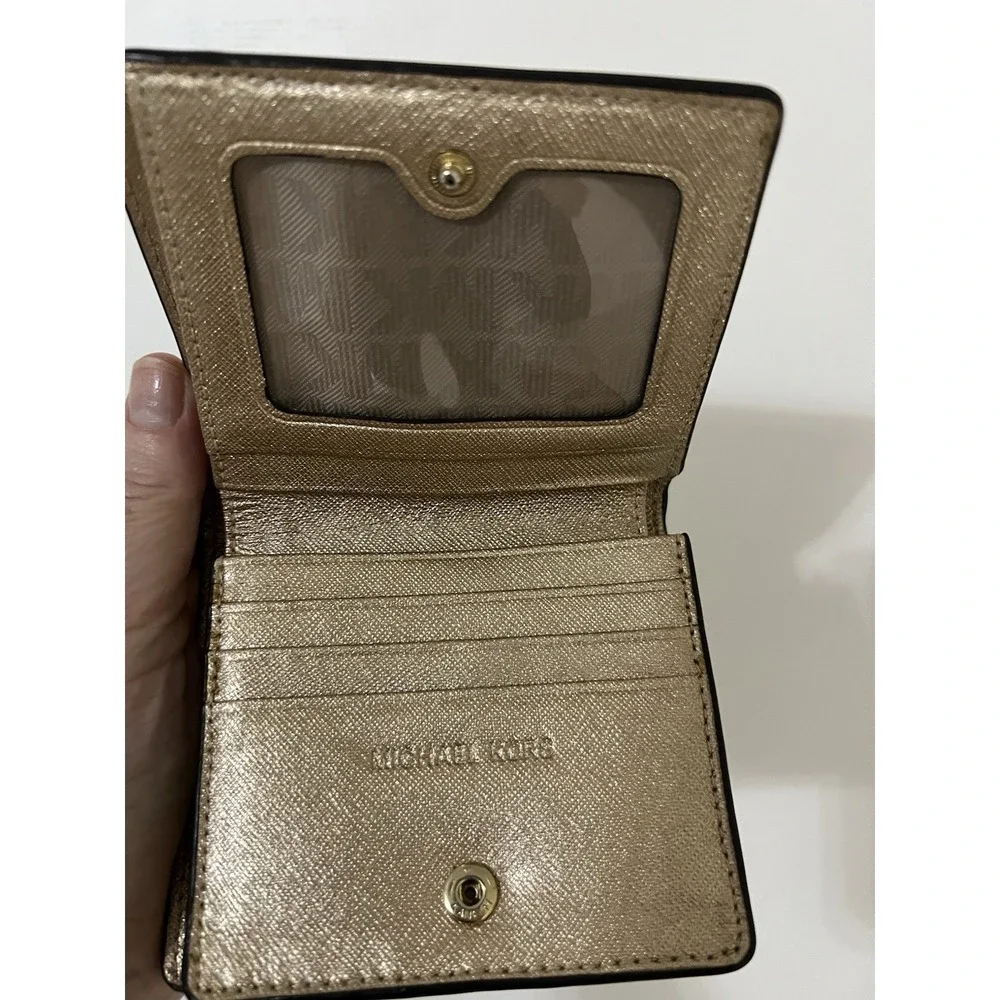 michael kors Compact wallet women Gold